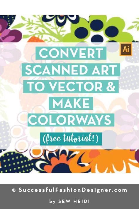 How To Vectorize An Image, Vector Illustration Tutorial, Surface Pattern Design Inspiration, Fashion Illustration Tutorial, Adobe Illustrator Design, Adobe Tutorials, Pattern Design Inspiration, Adobe Illustrator Tutorials, Textile Prints Design