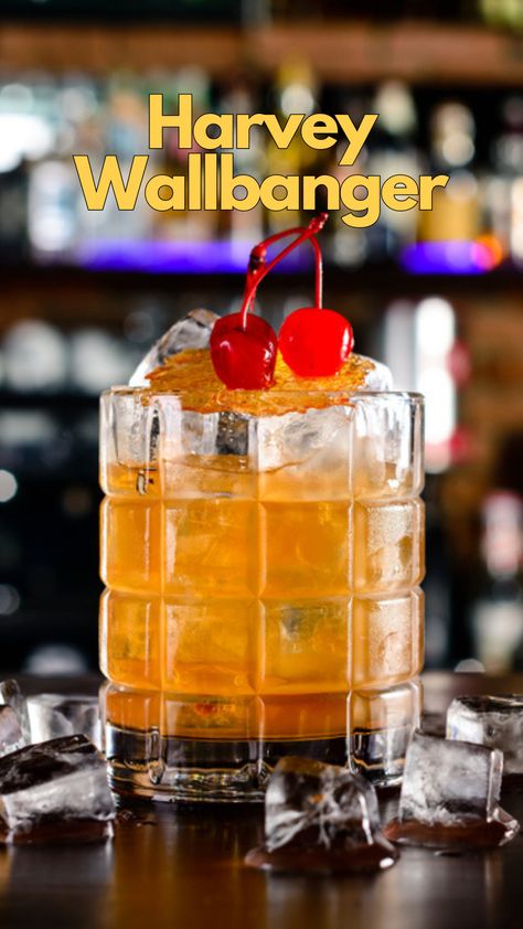 Mix up the perfect Harvey Wallbanger cocktail with our easy recipe instructions. Unleash a straightforward yet delectable concoction on this classic. #HarveyWallbanger via @mybartender Harvey Wallbanger Drink, Harvey Wallbanger, Cocktails To Try, Food Trends, Alcohol Recipes, Classic Cocktails, Tequila, Cocktail Recipes, Vodka