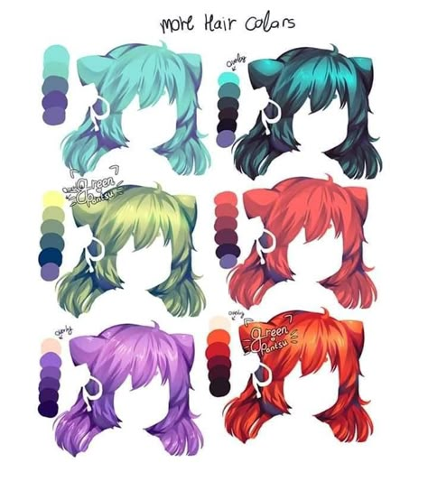 Hair Color Ideas Drawing, Hair Color Drawing, Art Tutorial Digital, Hair Color Palette, Male Character Design, Anime Hair Color, Drawings Tutorials, Drawing Hair Tutorial, Romantic Couple Poses