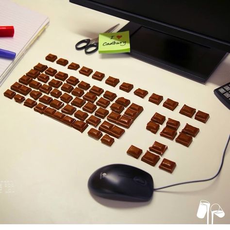 Choc! Chocolate Keyboard, Cadbury Dairy Milk, Dairy Milk, Branding Photos, Chess Board, Chess, Nom Nom, Keyboard, Dairy