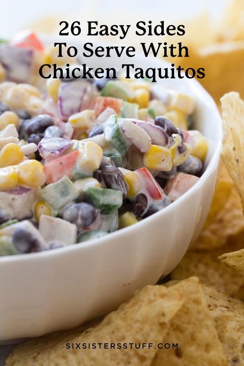 26 Easy Sides To Serve With Chicken Taquitos - Six Sisters' Stuff Mexicorn Recipe, Bundt Cake Frosting Recipe, Red Velvet Bundt, Best Carrot Cake Recipe, Lemon Bundt Cake Recipe, Red Velvet Bundt Cake, Easy Side Dishes, Chocolate Chip Bundt Cake, The Best Carrot Cake