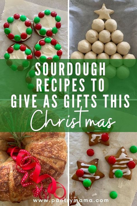 Sourdough Gingerbread, Christmas Sourdough, Festive Bread, Bread Gifts, Recipe Using Sourdough Starter, Dough Ideas, Sourdough Bread Starter, Dough Starter, Sourdough Starter Discard Recipe