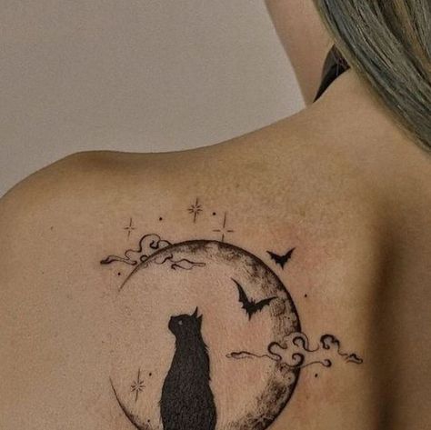 Moon Mushroom, Kitty Tattoos, Mushroom Tattoo, Female Tattoos, Mushroom Tattoos, Owl Tattoo Design, Wing Tattoo, Cat Tattoos, Cat Tattoo Designs