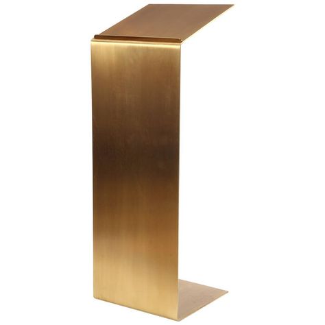 Anonymous; Bronze Podium, 1970s. Podium Facade Design, Podium Design Stand Ideas, Podium Facade, Facade Design Ideas, Podium Design, Menu Stand, Trophy Display, Altar Design, Church Furniture