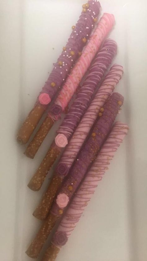 lavender and pink pretzels Pink Pretzels, Pretzels, Cinnamon Sticks, Cinnamon, Lavender, Pink