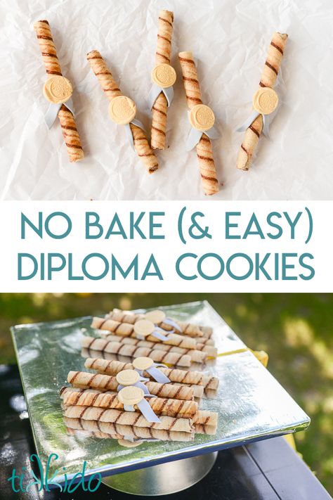 Easy Graduation Diploma Cookies Tutorial (No Bake!) | Tikkido.com Homemade Lemonade Concentrate, Diploma Cookies, Lemonade Concentrate Recipe, Diy Graduation Party Ideas, Diy Graduation Party, Red Sangria Recipes, Graduation Party Desserts, Graduation Diploma, Graduation Party Diy