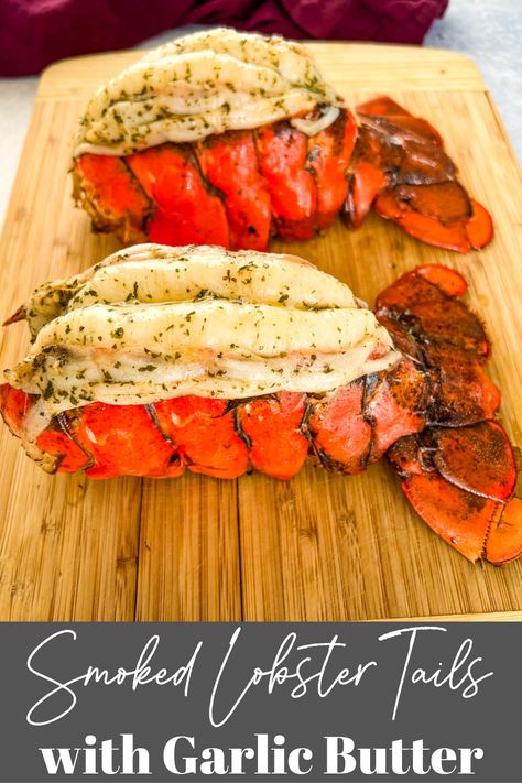 This Smoked Lobster Tail is marinated with garlic, butter, herbs, and spices and then smoked using any smoker or Traeger pellet grill. The smoke infuses the lobster meat with a rich, smoky flavor and mouth-watering texture. Smoked Lobster Tail, Smoked Lobster Tail Recipe, Simple Seafood Recipes, Smoked Lobster, Lobster Recipes Easy, Best Lobster Tail Recipe, Lobster Tail Recipe, Cooking Lobster Tails, Grilled Lobster Tail