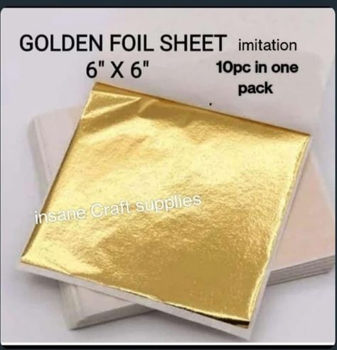 Golden Foil Sheet Used in gold foil/tanjore painting/resin etc . Dm us to get the best price. . www.insanecraftsupplies.com #reels #instagramreels #mdf #decor #decorative #craft #diy #viral #trending #useful #easy #howto #unique #wow #creativewithpooja #poojaartist #painting #instagood #instagramreels #instareels Mdf Decor, Painting Resin, Tanjore Painting, Craft Diy, Gold Foil, Foil, Craft Supplies, Gold