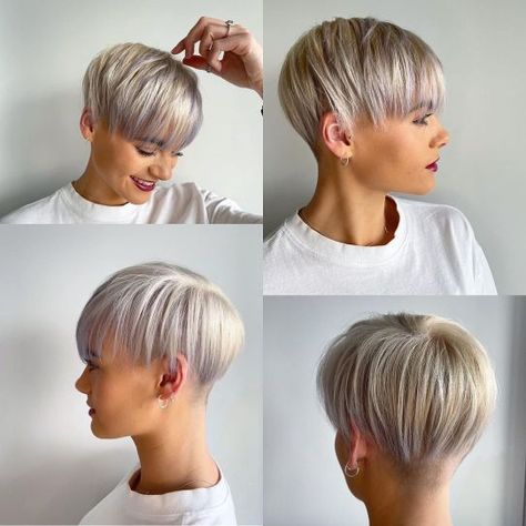 Female Undercut, Undercuts For Women, Kort Bob, Hair Colour Design, Stylish Short Haircuts, Short Haircut Styles, Short Hair Undercut, Corte Pixie, Undercut Pixie Haircut