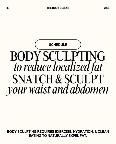 THREE REASONS BODY SCULPTING DOESN’T WORK ↓ 😔😢🥹 1. YOU ARE NOT HYDRATING You can have the best sculptor, she can have the best machines, & the best technique but if you are dehydrated your body WILL NOT expel that fat. ✨Body Sculpting is mostly a technology that is created to affect your fat cells, but at the end of the day it is non-invasive so unless you do your part to stimulate your lymphatic system & flush your body you will not see great results! 2. Your technician isn’t using the... Body Sculpting Benefits, Body Sculpting Aesthetic, Body Sculpting Quotes, Body Sculpting Room Ideas, Wood Therapy Body Sculpting Benefits, Wood Therapy, Esthetician Marketing, Tanning Salon, Body Contour