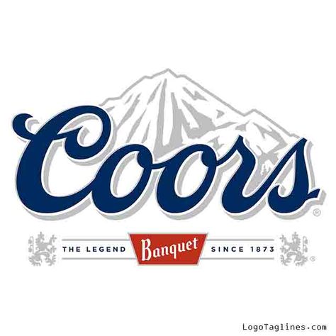 Coors Brewing Company  Tagline Bush Light Beer Logo, Coors Banquet Logo, Logo And Tagline, Logo Tagline, Patchwork Tattoos, Company Motto, Light Cake, Beer Table, Creative Typography Design