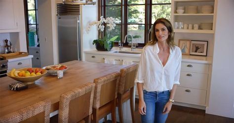 Cindy Crawford gives a tour of her beautiful Malibu home in Vogue video | HELLO! Celebrity Interiors, Farmhouse Style Kitchen Decor, Diy Farmhouse Kitchen Decor, Rande Gerber, Malibu House, Cindy Crawford Home, Malibu Homes, Kardashian Home, Malibu Beach House