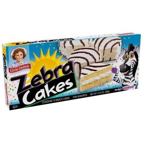 Little Debbie Snack Cakes, Zebra Cakes, Cinnamon Streusel Coffee Cake, Debbie Snacks, Oatmeal Creme Pie, Red Birthday Cakes, Nursing Cake, Streusel Coffee Cake, Cake Liner