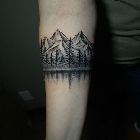 Scenic Tattoo, Pnw Tattoo, Outdoor Tattoo, Hiking Tattoo, Camping Tattoo, Iron Man Tattoo, Hip Thigh Tattoos, Tattoo Graphic, Tattoo Inspiration Men