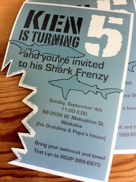 Sharknado Party, Shark Themed Birthday, Shark Birthday Party Invitation, Shark Week Party, Shark Birthday Cakes, Shark Themed Party, Shark Birthday Invitations, Ocean Birthday Party, Shark Themed Birthday Party