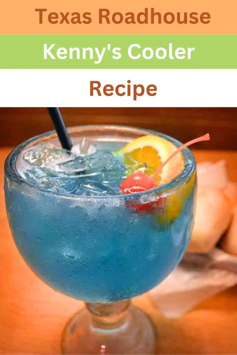 Texas Roadhouse Kenny's Cooler Recipe pin Kenny Cooler Texas Roadhouse, Kennys Cooler Texas Roadhouse Recipe, Texas Roadhouse Kenny's Cooler Recipe, Kenny’s Cooler Recipe, Kennys Cooler Recipe, Kenny Cooler Drink Recipe, Texas Roadhouse Drink Recipes, Texas Roadhouse Recipes, Pina Colada Recipe