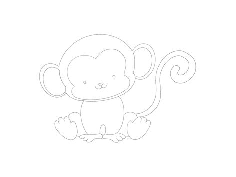 Monkey Line Tattoo, Monkey Outline Tattoo, Fine Line Monkey Tattoo, Moms Tattoo, Monkey Tattoo, Monkey Tattoos, Cute Monkey, Tattoo Outline, Mom Tattoos