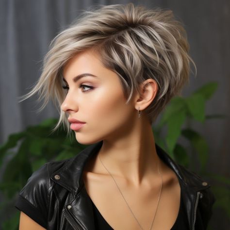 Wispy Layers, Kort Bob, Edgy Short Haircuts, Edgy Short Hair, Edgy Hair, Hair Color And Cut, Haircuts For Fine Hair, Short Hair Haircuts, Short Hair Styles Pixie