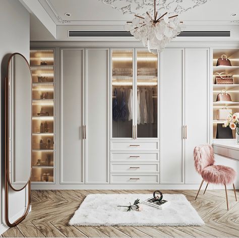 Organization Wardrobe, Bistro Design, Wardrobe Aesthetic, Bedroom Built In Wardrobe, Dressing Room Closet, Dream Closet Design, Closet Design Layout, Wardrobe Door Designs, Luxury Closets Design