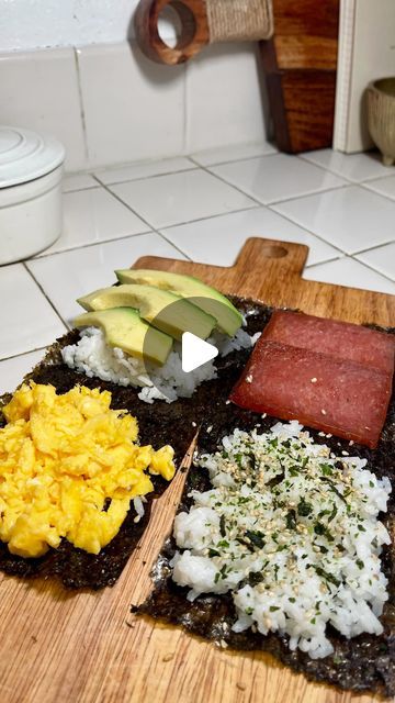 Seaweed Wraps, Seaweed Wrap, Eggs Avocado, Spam Musubi, Egg Wrap, Okay Okay, Chili Oil, Deviled Eggs, Scrambled Eggs