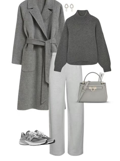 Dark Gray Outfit, Outfits For The Winter, Gray Outfit, Winter Ootd, Cozy Outfits, Classy Winter Outfits, Fasion Outfits, Gray Winter, Hijabi Outfits Casual