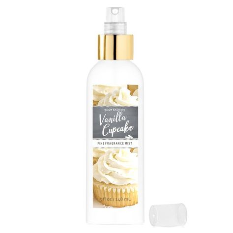 BODY EXOTICS Vanilla Cupcake Fine Fragrance Body Mist 5 Fl Oz ~ the Irresistible Scent of Freshly Baked Vanilla Cupcakes with Vanilla Buttercream Icing Vanilla Cupcake Perfume, Cupcake Perfume, Vanilla Buttercream Icing, Fine Fragrance Mist, Body Smells, Buttercream Icing, Vanilla Cupcakes, Vanilla Buttercream, Fragrance Mist