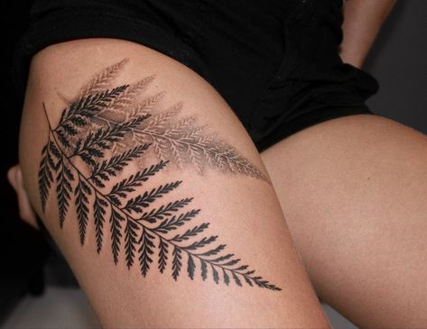 Tropical leaf tattoo Fern And Flower Tattoo, Tropical Leaf Tattoo, Sausage Fingers, Fern Tattoo, Leaf Tattoo, Drawing Designs, Tropical Leaf, Apple Pencil, Inspirational Tattoos