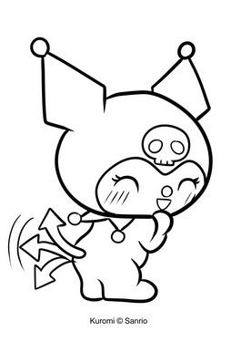 Dibujos para colorear Kuromi - Dibujos animados en línea Hello Kitty Colouring Pages, Family Coloring Pages, Hello Kitty Coloring, Easy Coloring, Free Adult Coloring Pages, Coloring Page Ideas, Coloring Pages For Boys, Unicorn Coloring Pages, Easy Coloring Pages