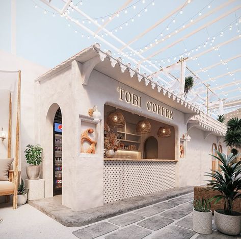 Cafe India, Cafe Design Inspiration, Rooftop Restaurant Design, Cafeteria Design, Mediterranean Revival, Outdoor Restaurant Design, Coffee Style, Small Cafe Design, Architecture Graphic Design