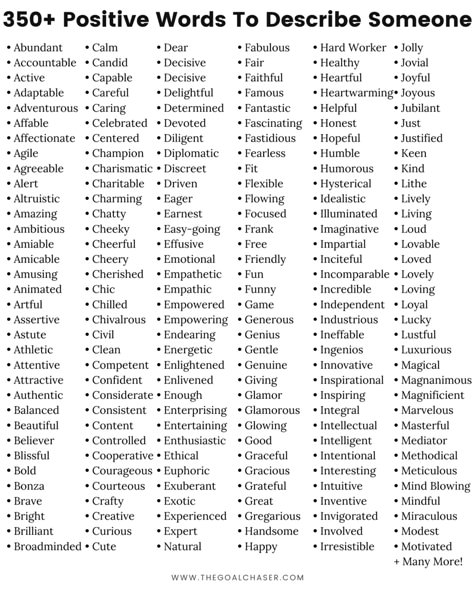 Words To Use To Describe Someone, Positive Words To Describe Yourself, List Of Words To Describe Yourself, Words To Use Instead Of Walking, 10 Words To Describe Me, Words That Describe Personality, Great Words To Use, Words To Describe Girlfriend, Different Words For Happy