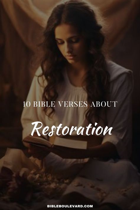 10 Bible Verses About Restoration Bible Verse For Fasting, Verses On Restoration, Restoration Bible Verses, Bible Verse To Read When Fasting, Scriptures To Read When Fasting, Best Bible Verses, New Testament, Verses, Bible Verses