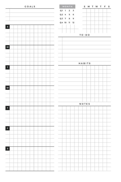 minimalist weekly planner free printable #anjahome #freeprintables get your undated black and white free weekly planner template and include this simple, minimal weekly layout in your bullet journal, planner, binder, or notebook #bulletjournal #planner #notebook best free printables for students Weekly Planner Template Minimalist, Binder Planner Printables Free, Planner Template Minimalist, Planner Black And White, Doodle Bullet Journal, Journal Printables Templates, Weekly Planner Layout, Free Weekly Planner Templates, Student Daily Planner