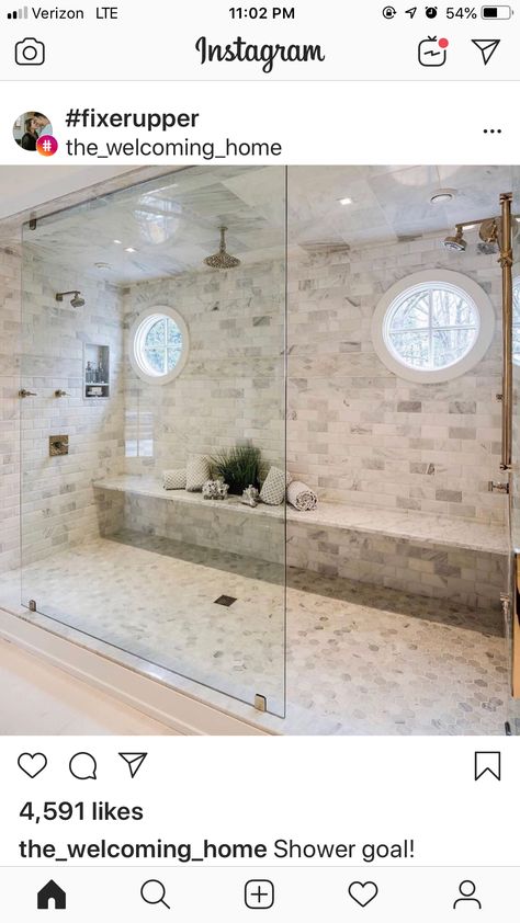 Bad Inspiration, Master Bath Remodel, Bathroom Remodel Shower, Inspire Me Home Decor, Bathroom Redo, Dream Bathrooms, Bathroom Renos, Dream Bathroom, Shower Door