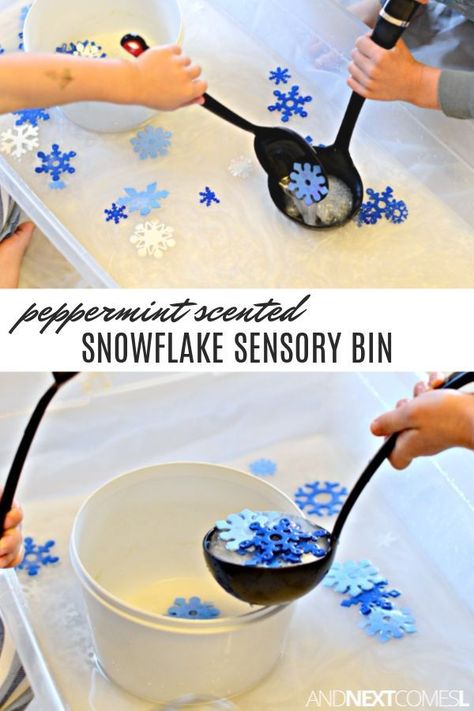 Sensory Bin For Toddlers, Snow Ideas, January Preschool, Winter Sensory Bin, Winter Activities For Toddlers, Winter Crafts For Toddlers, Winter Sensory, Winter Theme Preschool, Preschool Winter