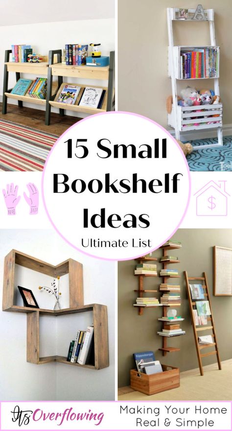 Simple Little Bookshelf Bookshelf Ideas Bedroom, Bookshelf Small Space, Small Bookshelf Ideas, Bookshelves Small, Bookshelf For Small Spaces, Diy Bookshelf Design, Cheap Bookshelves, Bookshelves For Small Spaces, Vertical Bookshelf