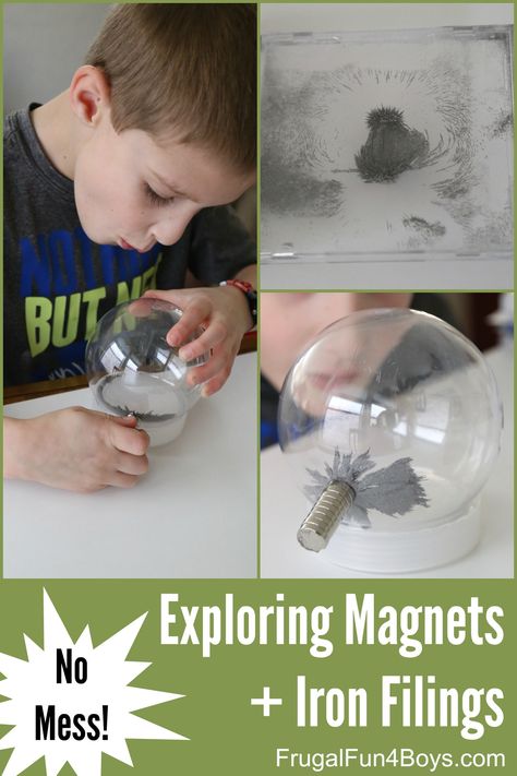 Make a CD Case Viewer for Magnets and Iron Filings - This is a great tip for letting kids explore magnets and iron filings without a mess! Iron Filings, Magnet Activities, Magnets Science, Fun Magnets, Cd Case, Force And Motion, Science Activities For Kids, Science Themes, Life Learning