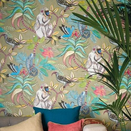 Savuti Wallpaper, Khaki Wallpaper, Luxurious Wallpaper, Chobe National Park, Hallway Wallpaper, Cole And Son Wallpaper, African Traditions, Wallpaper Uk, Kitchen Ware