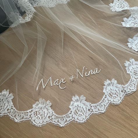 Embroidered Veil, S Names, Chapel Veil, Cathedral Veil, Lace Veils, The Cathedral, Bespoke Wedding, Wedding Veils, Wedding Veil