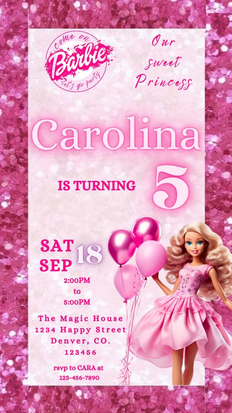 Barbie Digital Birthday Invitation Editable, Electronic Birthday Invite, Birthday Invite - Kids Birthday Invitations DIY, Girls Birthday Invitations, Kids Birthday Invitations Template,barbie invitacions, barbie invitations birthday, barbie invite, barbie invitation card, barbie invite template,barbie invitations birthday design, barbie invitation template editable,barbie invitation card template Barbie Theme Invitation Template, Barbie Theme Birthday Invitation, Barbie Birthday Invite, Barbie Birthday Invitations Template, Barbie Invitation Card, Barbie Invitations Birthday, Barbie Birthday Party Invitations, Barbie Invitation Template, Barbie Invite