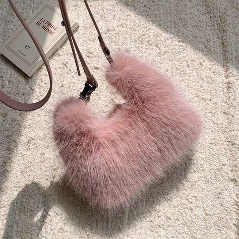 Luxury Faux Fur Ladies Shoulder Bags Soft Plush Female Evening Clutch Purse Handbags Women's Small Tote Fluffy Crossbody Bag Trendy Slippers, Trendy Heels, Trendy Backpacks, Soft Pattern, Trendy Boots, Trendy Tote Bags, Clutch Purse Evening, Boho Floral Dress, Small Tote