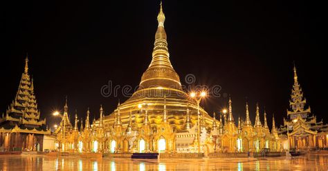 Panorama Shwedagon pagoda at night, Yangon,Myanmar. The Shwedagon Pagoda made of , #AFF, #Yangon, #Myanmar, #Pagoda, #night, #Panorama #ad Simple False Ceiling Design, Shwedagon Pagoda, Night Sky Painting, Yangon, Sky Painting, False Ceiling Design, Bagan, Vietnam Travel, Best Photo