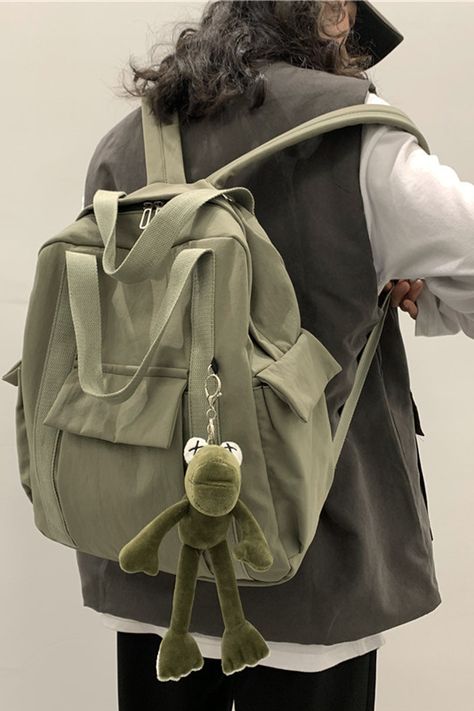 Canvas Backpack Men, Canvas Backpack Women, Simplicity Fashion, Women Backpack Travel, Shoulder Bags For School, Trendy Backpacks, Daily Bag, Safari Style, Student Backpacks