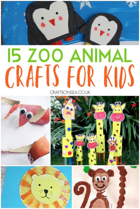 zoo animal crafts for kids #kidscrafts #kidsactivities Zoo Lesson Plans, Animal Crafts For Preschoolers, Zoo Animal Crafts For Kids, Animal Craft Ideas, Dear Zoo Activities, Zoo Activities Preschool, Zoo Animals Preschool, Process Art Preschool, Preschool Zoo Theme