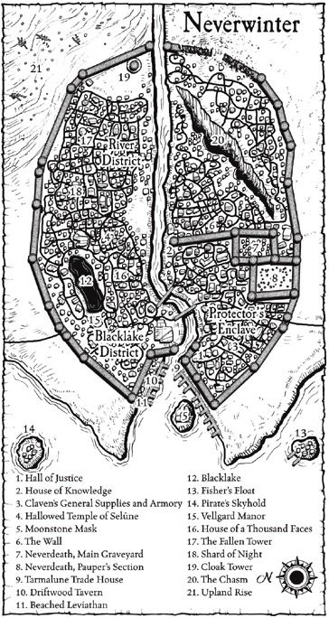 Neverwinter | Forgotten Realms Wiki | Fandom Neverwinter Map, Dnd Buildings, Dnd Places, Dnd Encounters, Dm Ideas, Dungeons And Dragons Rules, Fantasy Settings, Fantasy Cities, Map Diagram