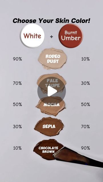 Color Mixing Guide, Mixing Paint Colors, Colour Mixing, Clay Color, Colors Art, Mocha Color, How To Mix, Burnt Umber, Color Studies