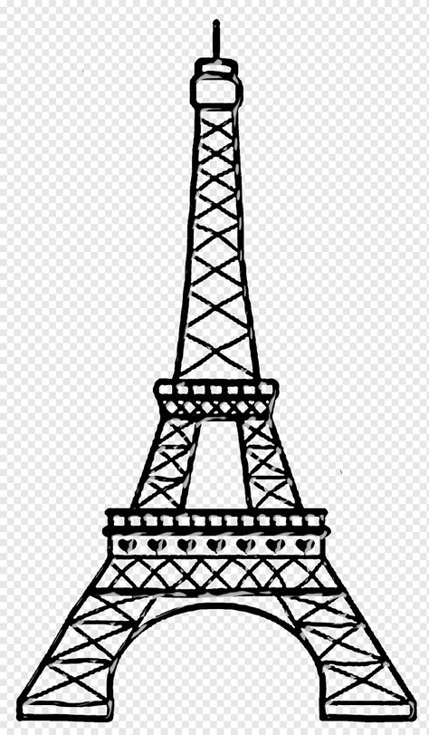 Paris Painting Easy, Eiffel Tower Drawing Easy, Eiffel Tower Cartoon, Eiffel Tower Clip Art, Eiffel Tower Drawing, Tower Drawing, Paris Drawing, Tower Eiffel, Paris France Eiffel Tower