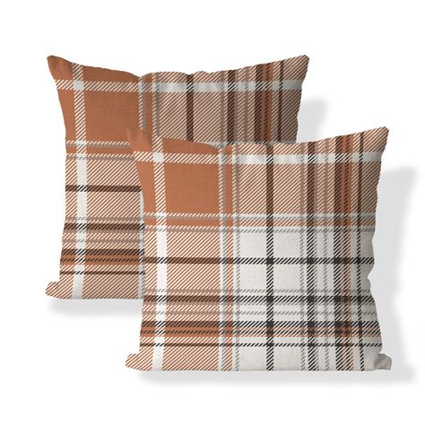 PRICES MAY VARY. 100% Polyester 🍂 Popular Fall Themes: Our pillow covers feature a variety of popular fall designs, including pumpkins, leaves, farmhouse-style plaid, and more. These eye-catching designs will effortlessly enhance your home's seasonal décor. 🍁 High-Quality Material: Made from durable linen, our pillow covers are breathable, comfortable, and built to last. The hidden zipper closure ensures a seamless look and easy insertion or removal of your pillow inserts. 🎃 Perfect Size: Eac Fall Outdoor Pillows Front Porch, Fall Couch Pillows Grey Couch, Fall Pillow Combos, Outdoor Fall Pillows, Fall Decor Classy, Cozy Autumn Decor, Fall Home Decor 2024, Fall Throw Pillows Living Rooms, Cozy Fall Home Decor