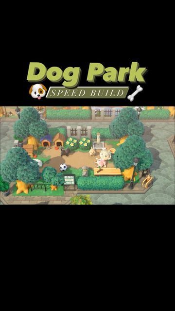 Acnh Pet Store, Acnh Dog Island, Animal Crossing Dog Park, Acnh Dog Park, Acnh Citycore, Island Layout, Acnh Kidcore, City Core, Dog Yard