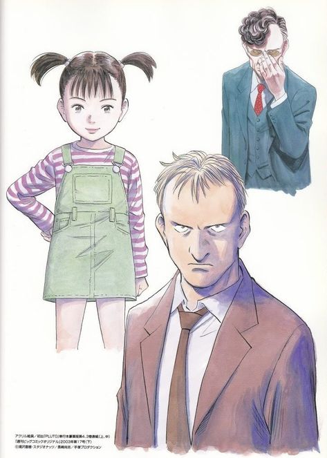 Naoki Urasawa Art, Naoki Urasawa, Astro Boy, Art Deco Posters, Manga Artist, Anime Character Drawing, Manga Pictures, Boy Art, Manga Illustration