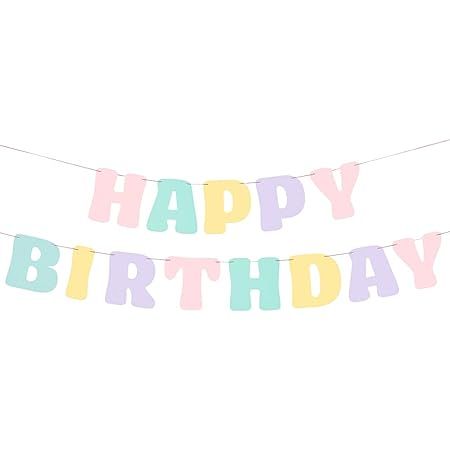 Rainbow Bday Party, Cute Birthday Decor, Bday Party Decorations, Happy Birthday Letter, Wall Cutout, Pastel Birthday, Birthday Letter, Letter Banner, Birthday Garland